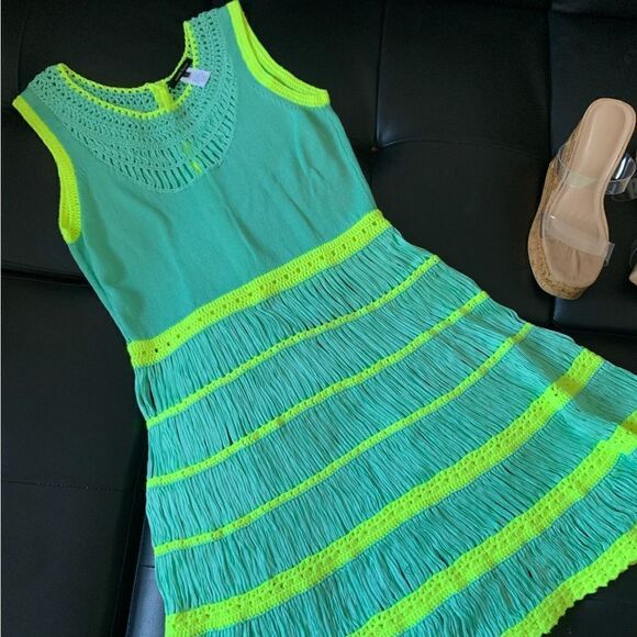 NANETTE LEPORE CHROCHET MINI DRESS - Picture 7 of 9